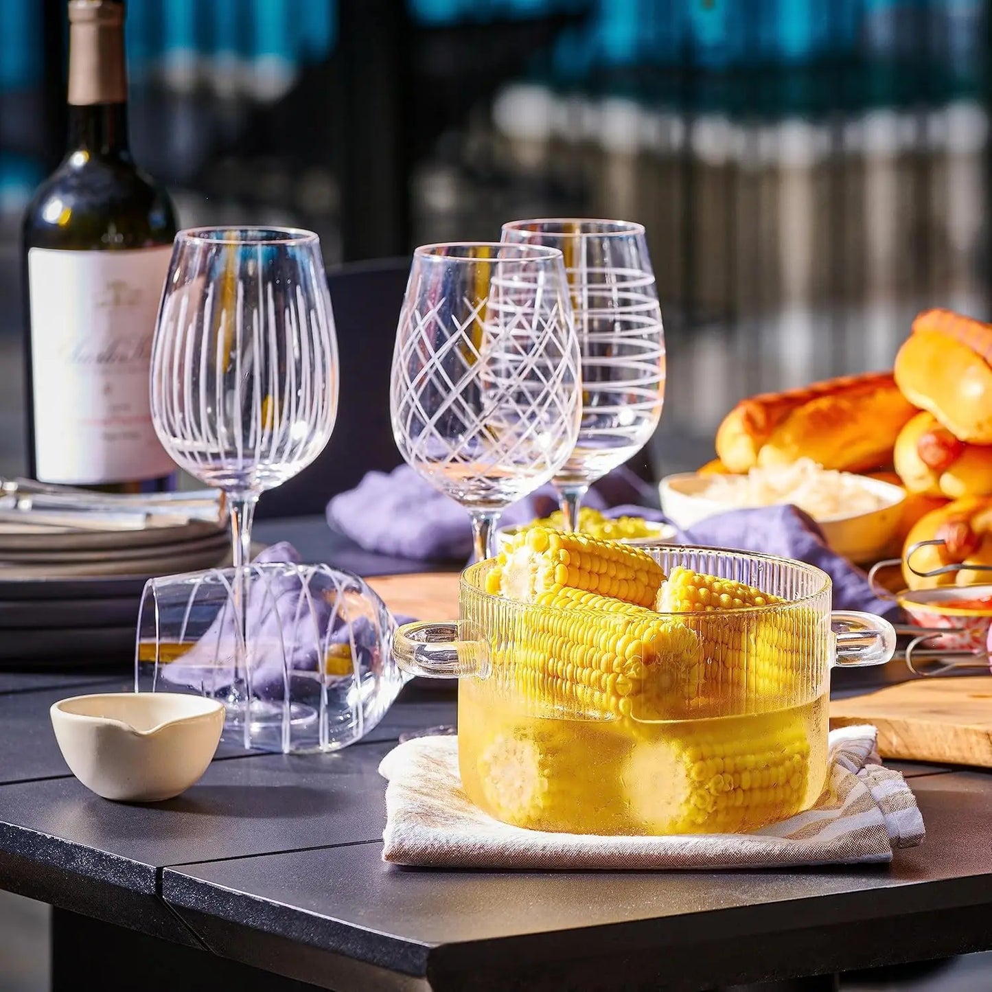 1.6L Heat-Resistant Borosilicate Glass Pot with Lid - Stovetop Safe for Soup, Milk, Baby Food