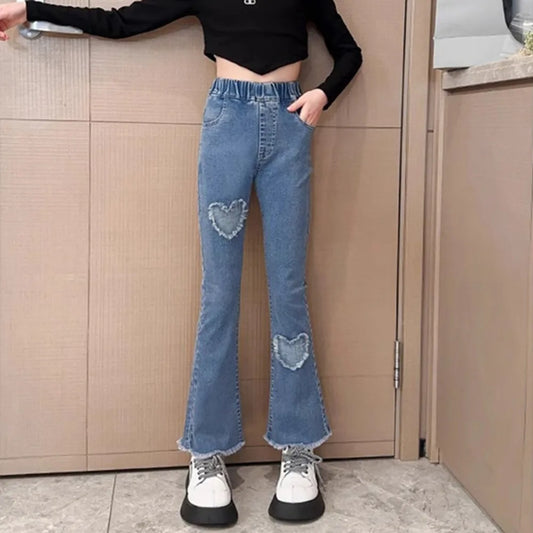 Kids Clothes Baby Girls Pants Sweatpants Children's Clothing Denim jeans Autumn Streetwear Spring Casual Kids Pants