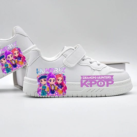 Children's Student Fashion Casual Shoes Kids New Design KPOP White Sport Shoes Boys Girls Anti-slip Outdoor Breathable Sneakers
