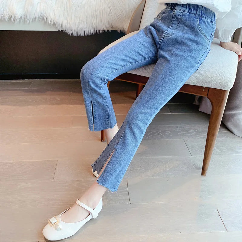 Kids Clothes Baby Girls Pants Sweatpants Children's Clothing Denim jeans Autumn Streetwear Spring Casual Kids Pants