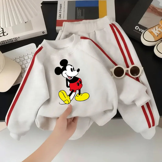 Boys Long Sleeve O Neck Printed Hoodies and Long Pants Two Piece Sets Kids Casual Tracksuit Children's Sweatshirt Set Autumn New