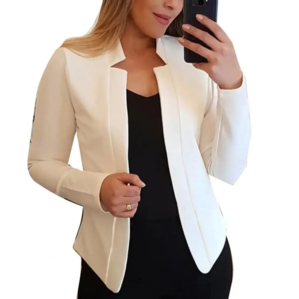 Spring Women Blazer Jacket 2024 Female Long Sleeve Thin Coat Open Stitch Blazer OL Womens Basic Jackets and Coats Femme Tops