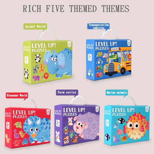 Six in One Handheld Gift Box Puzzle for 3-6 Year Old Children's Puzzle Toys Children's Birthday Gift Sharing Creative Benefits