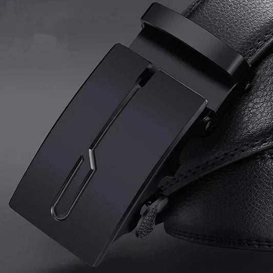 Famous Style Male Metal Automatic Buckle Brand Belt Men Genuine Luxury Leather Men's business Belts for Men Strap dropshipping