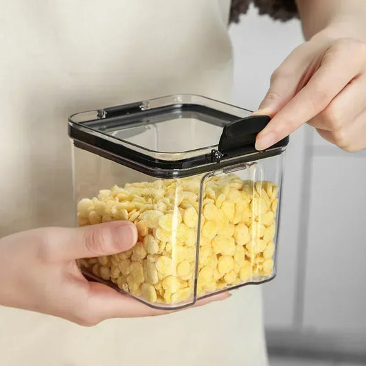 460-1800ml Sets Kitchen Stackable Sealed Jar Plastic Food Storage Box Multigrain Tank Bottle Dried Fruit Tea Storage Containers
