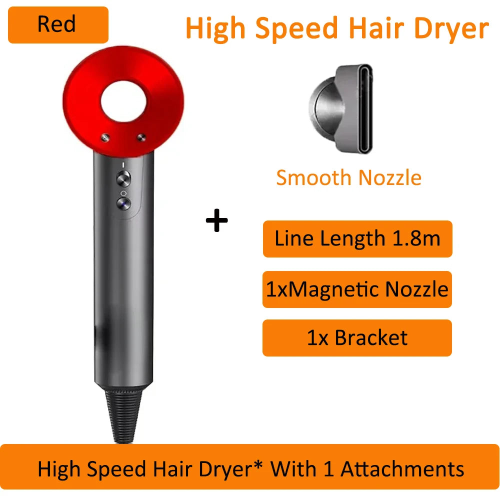 Super Leafless Hair Dryer 5 in 1 Hair Dryer 220V Professional Haircare 1600W Powerful Air Blower Negative Ionic Salon Style Tool