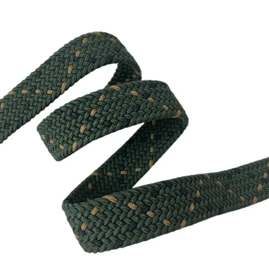 Stretch Belts for Men Casual Woven Tactical Strap Elastic Belt for Pants Jeans 3.5cm
