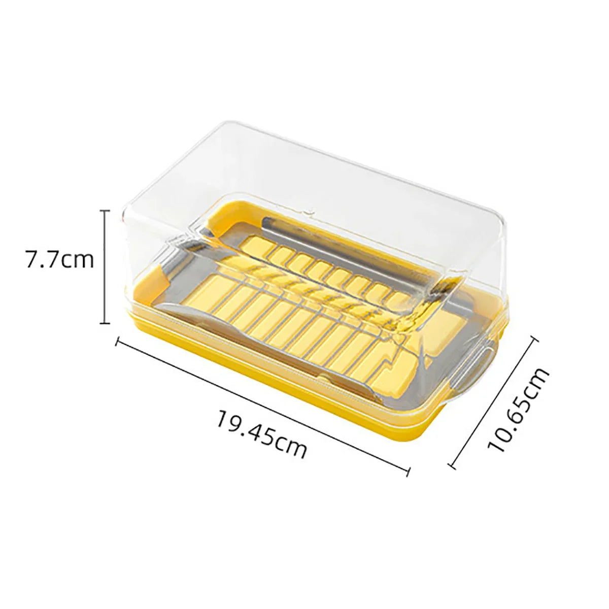 New Cheese Butter Cutting Storage Container Butter Cheese Fresh-Keeping Box with Lid Frozen Butter Refrigerator Crisper Box