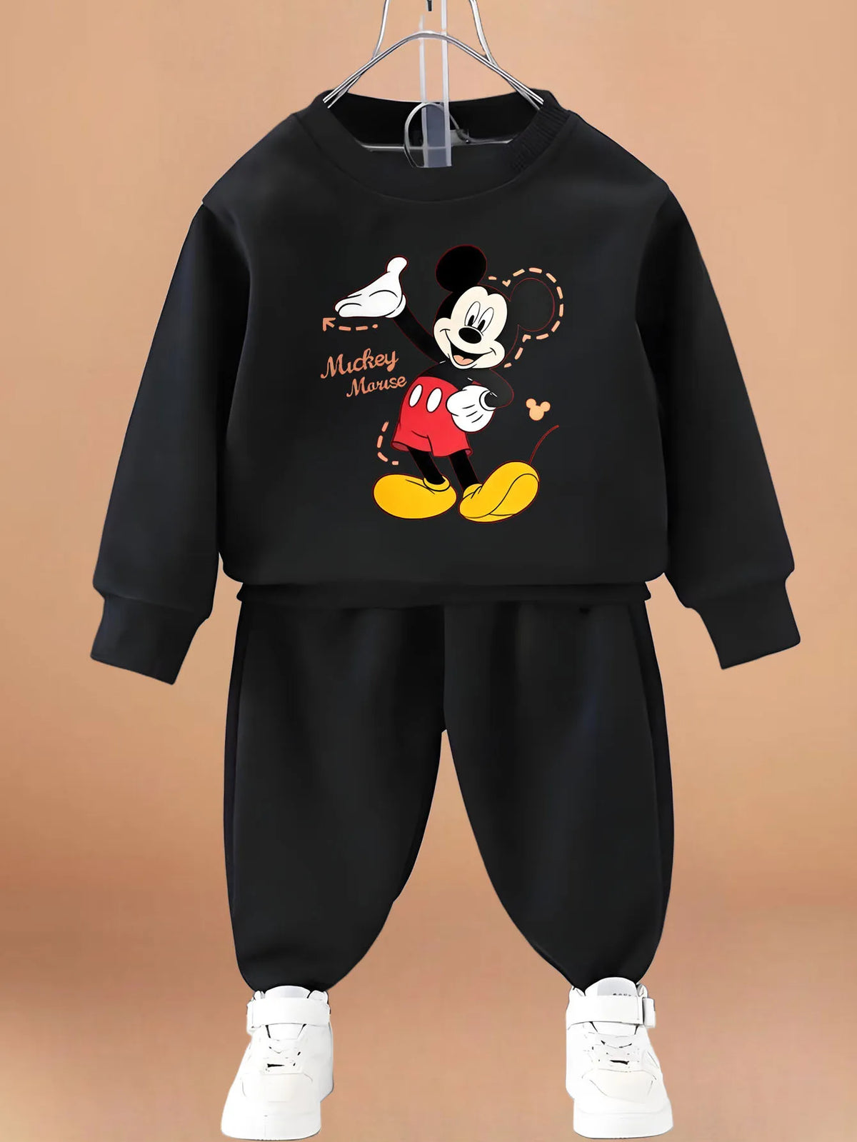 Spring Autumn Cartoon Printed Children Casual Sweatshirt Sets Kids O Neck Pullover and Pant Two Piece Set Baby Boys Hoodies Set