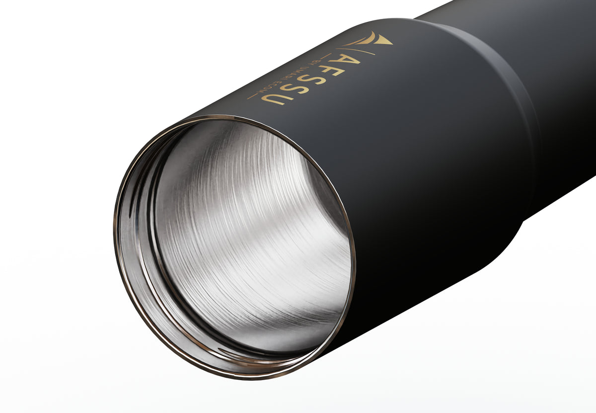 AFSSU 32 oz Vacuum Insulated Tumbler with Flip Straw & Carry Handle, Black