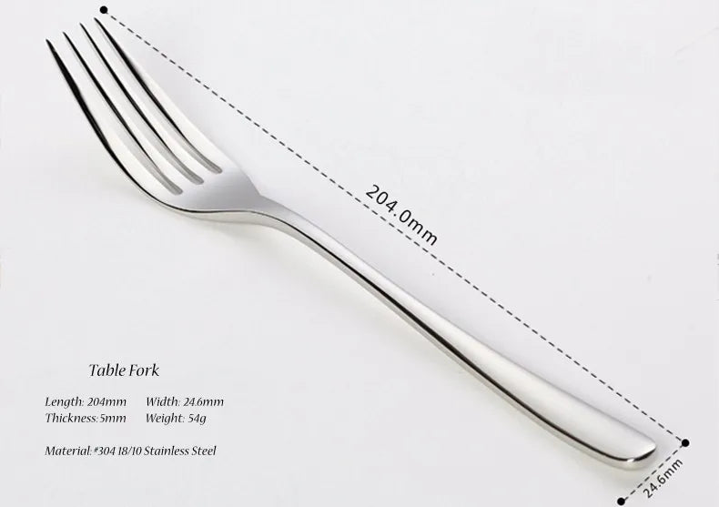 24 Pcs 18/10 Stainless Steel Black Gold Silver Cutlery Dinnerware Meat Knives Coffee Spoon Fork Flatware Set Dishwasher Safe