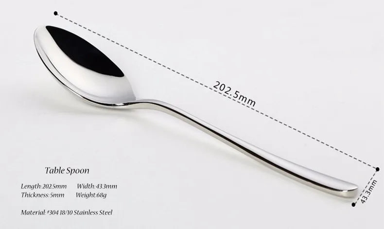 24 Pcs 18/10 Stainless Steel Black Gold Silver Cutlery Dinnerware Meat Knives Coffee Spoon Fork Flatware Set Dishwasher Safe