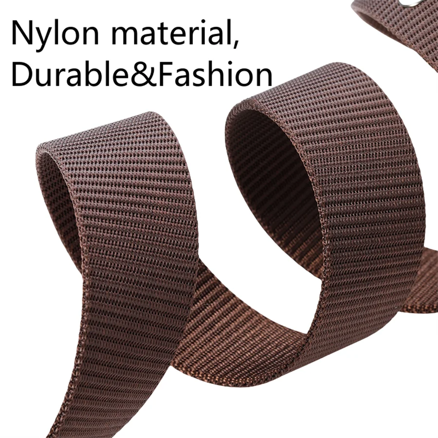 Men Pin Buckle Belt Canvas Belt Men'Fashion Nylon Belt, Jeans Belt, Military Training Thickened Denim BeltTrend,Outdoor Casual