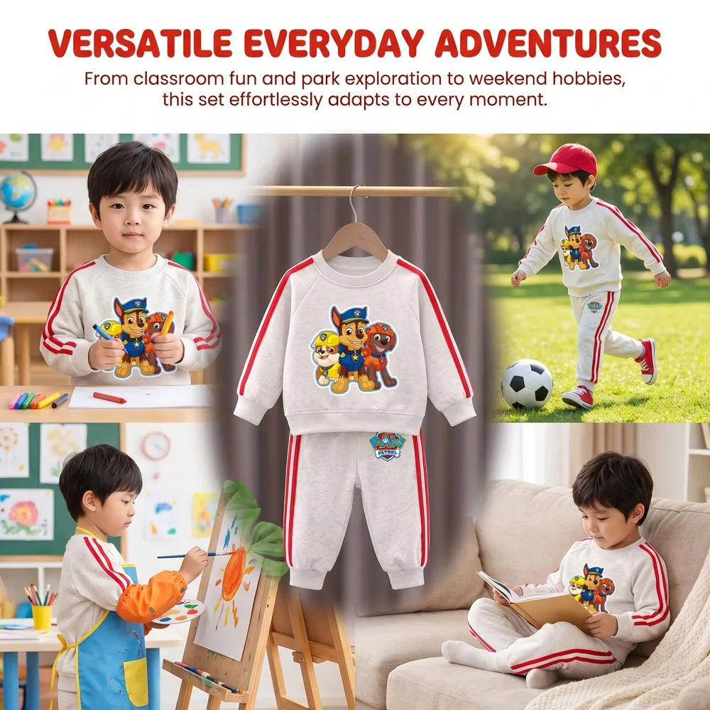 Autumn Winter New Side Stripe Hoodies+long Pant 2piece Sets for Child Sweatshirt Sweatpant Two Piece Suit Sweatsuit Tracksuit