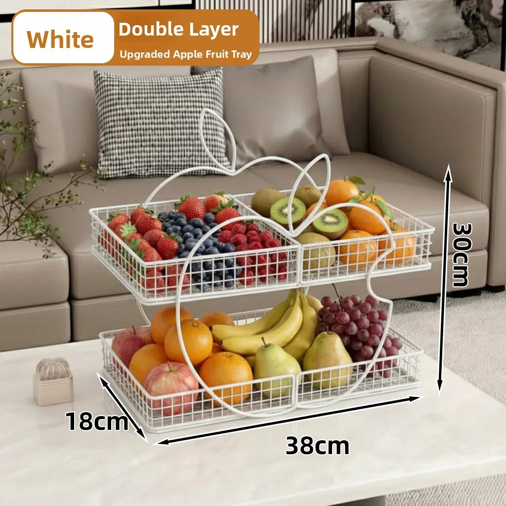 Luxury Fruit Tray Elegant Candy Display Plate Sofa Table Snack High Aesthetic Value Dry Fruit Tray Neifeng Storage Organizer
