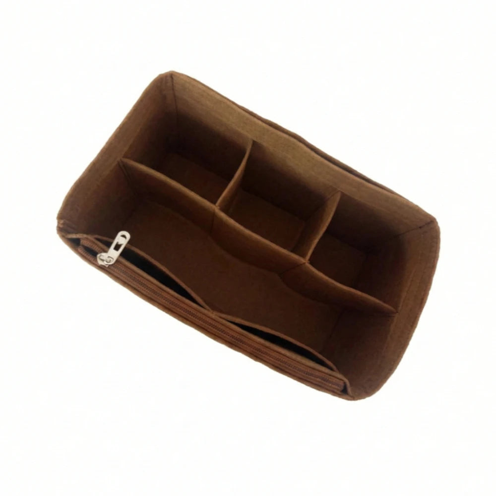 Organisateur de Sac Felt Purse Insert Organizer for Luxury Handbag Speedy 25 30 35 Makeup Bag Shaper Liner Travel Inner Pouch