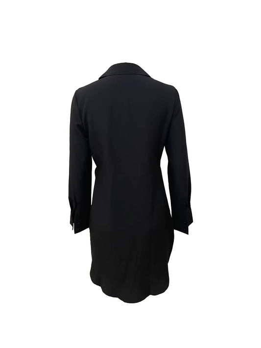 18155European and American women's fashion casual sexy street cute slit shirt