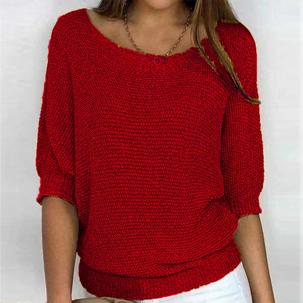 Women Sweater O-neck Autumn Basic Pullover Pulls Jumpers Korean Long-sleeved Solid Knitwear Bottoming Air-conditioned Shirt
