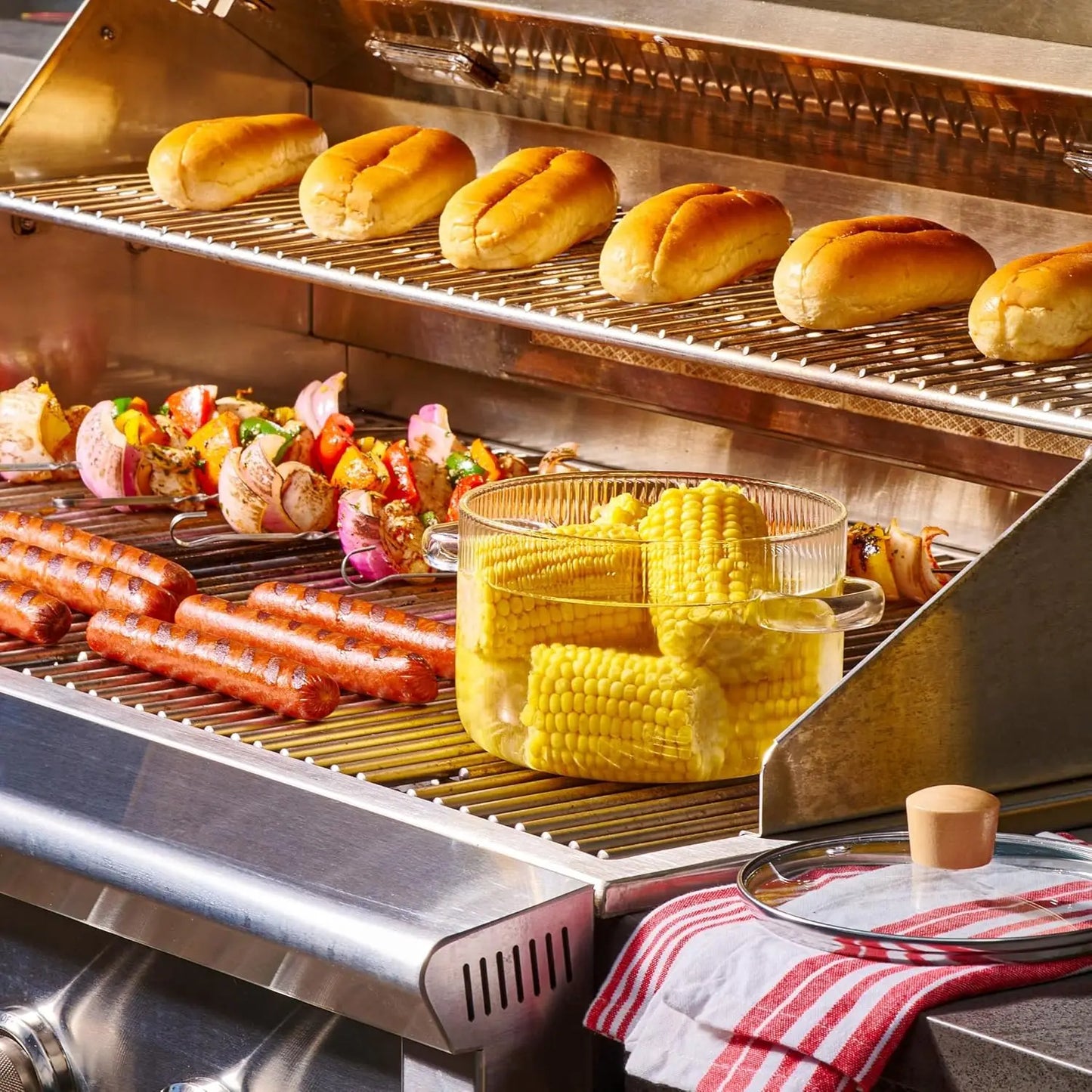 1.6L Heat-Resistant Borosilicate Glass Pot with Lid - Stovetop Safe for Soup, Milk, Baby Food