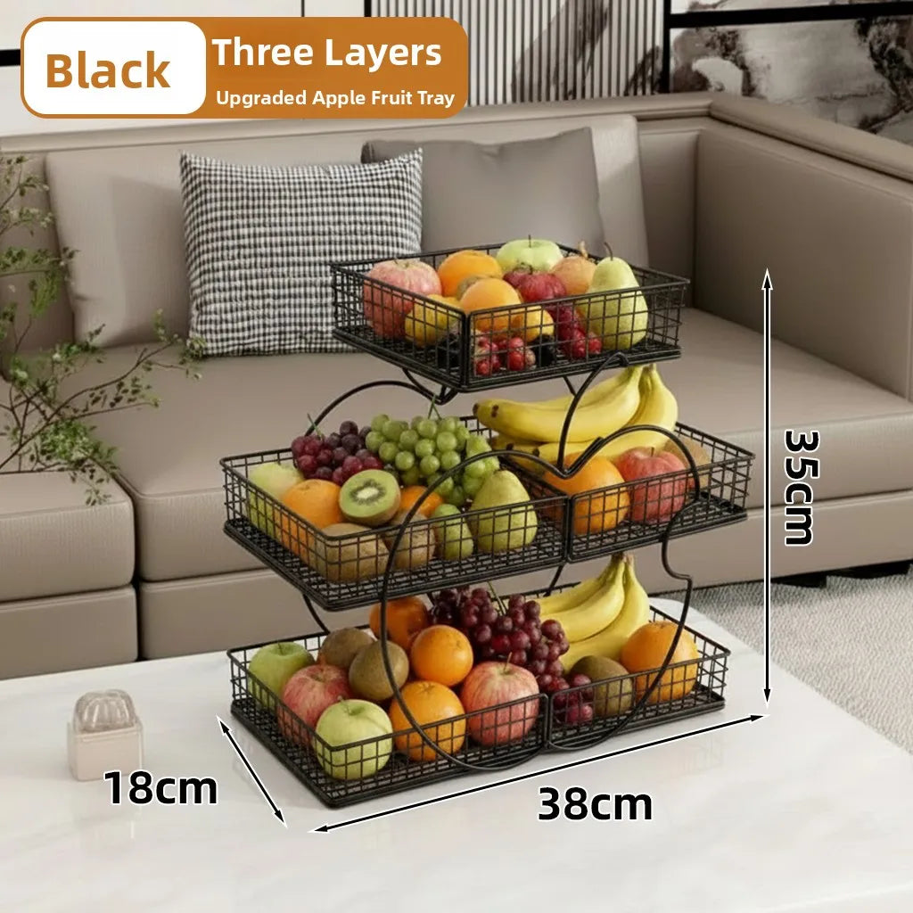Luxury Fruit Tray Elegant Candy Display Plate Sofa Table Snack High Aesthetic Value Dry Fruit Tray Neifeng Storage Organizer