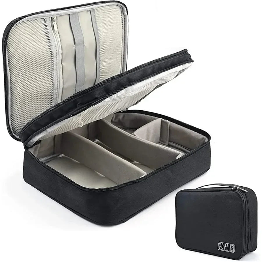 Fashion Solid Color Makeup Bag Large Capacity Travel Cosmetic Organizer Portable Toiletry Bag for Women