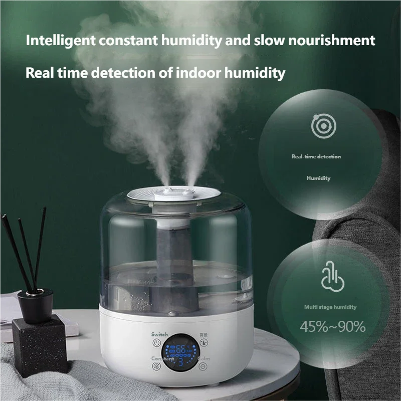 HOMEFISH CK2 3L Professional Large Capacity Household Silent Air Humidifier Plant Spray Aroma Diffuser with Remote Control Timer
