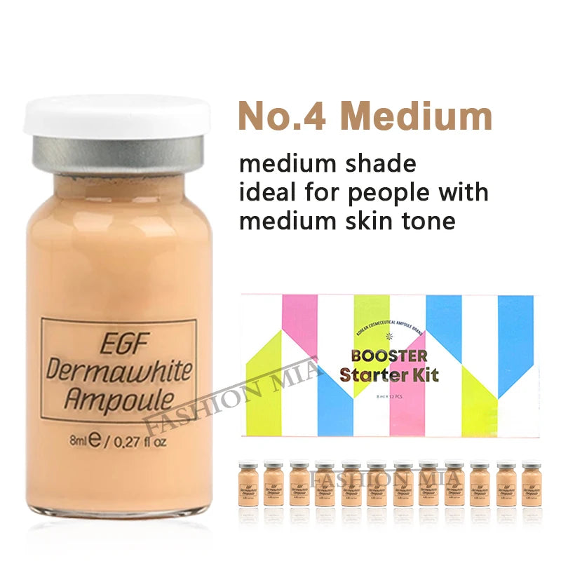 Korea 8ml BB Cream Glow Ampoule Essence Kit Woman&Man Facial Niacinamide/Salmon DNA Foundation Moisturizing Skin Care Beauty