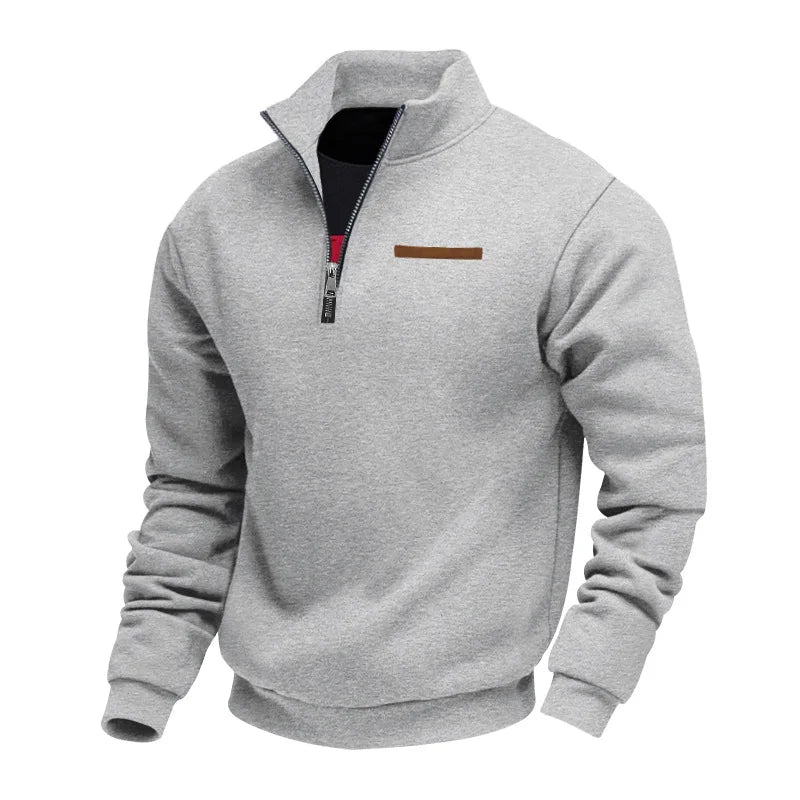 American autumn and winter heavy fleece long-sleeved men's sweater,