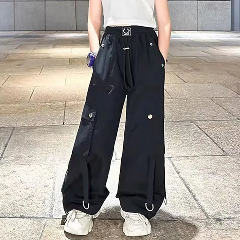 American Style Girls' Casual Pants Spring High Street Hip-hop Children's Sports Pants Autumn High Quality Children's Clothing