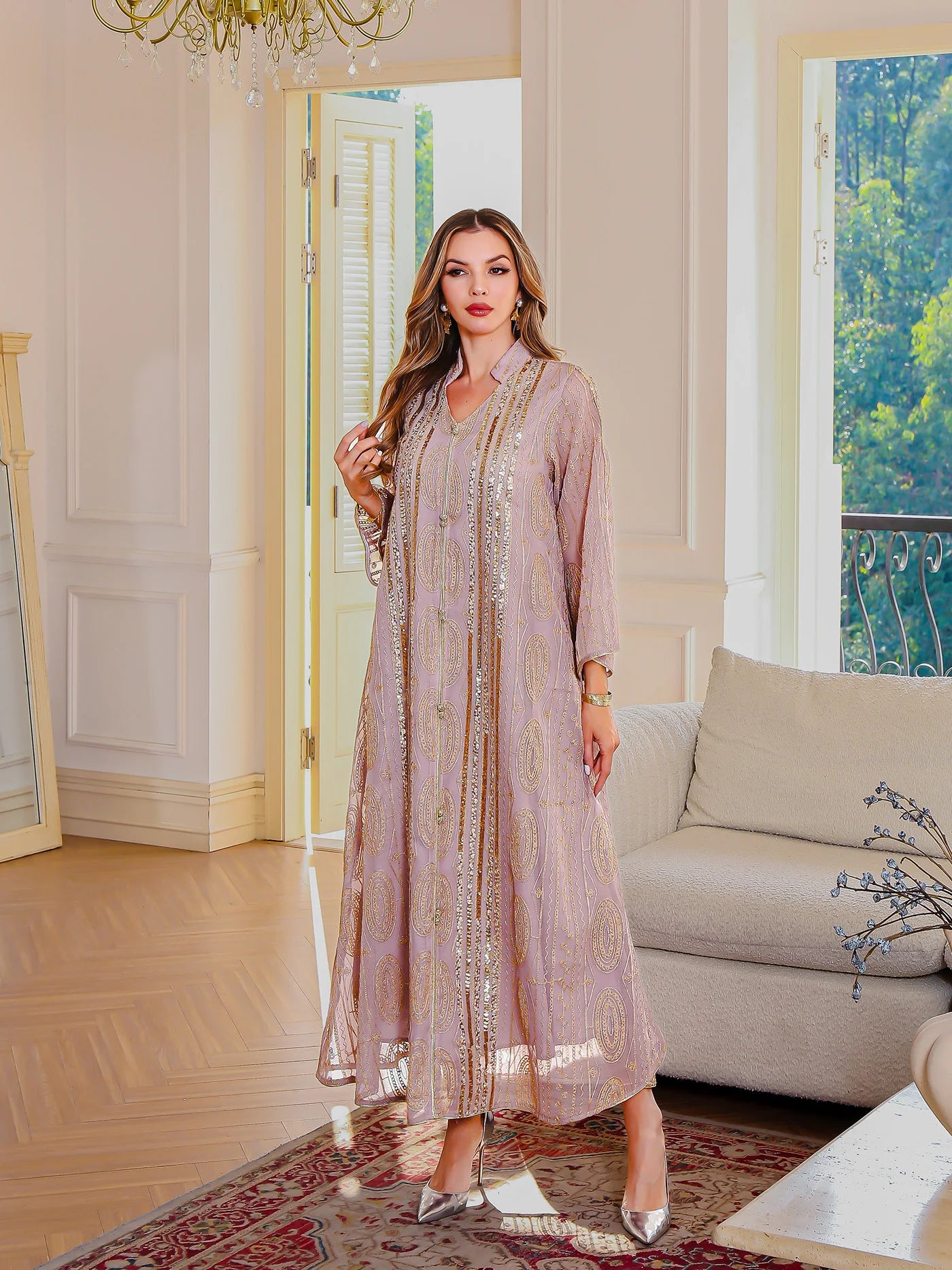 Middle Eastern Ramadan Elegant Pure Muslim Lounge Pants Set - Stylish and Plaid Design, Perfect for Everyday Wear Suitable for All Seasons