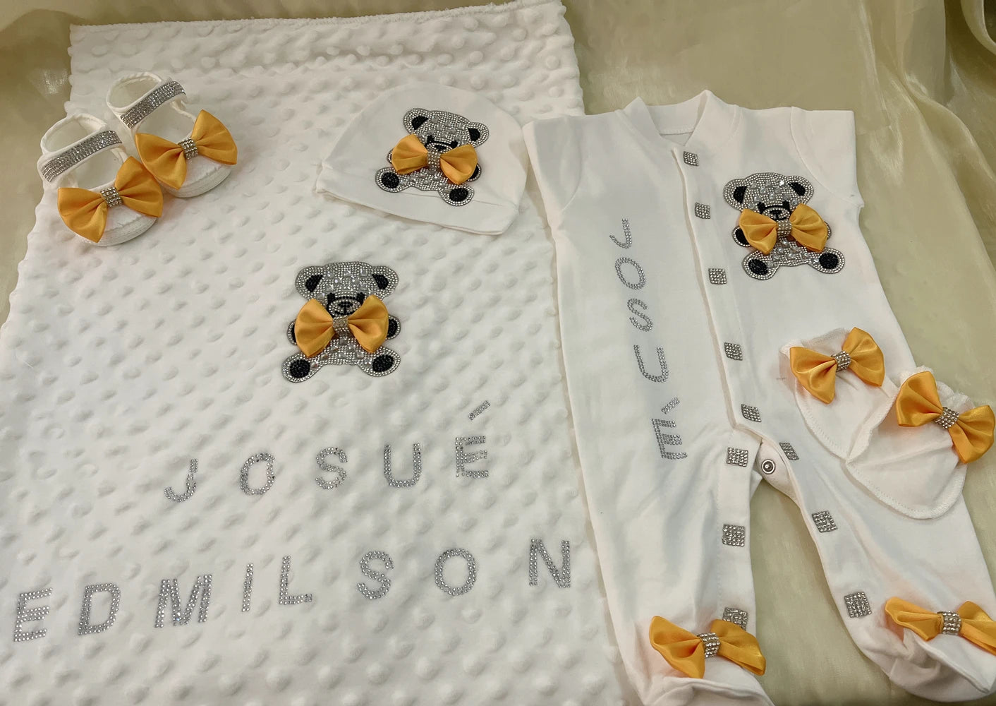 Baby Girl Boy Princess Prince Hospital Exit Newborn Bling Outfits Baby Bottles Gift Set Baby Shower Gift 5pcs Crown Romper