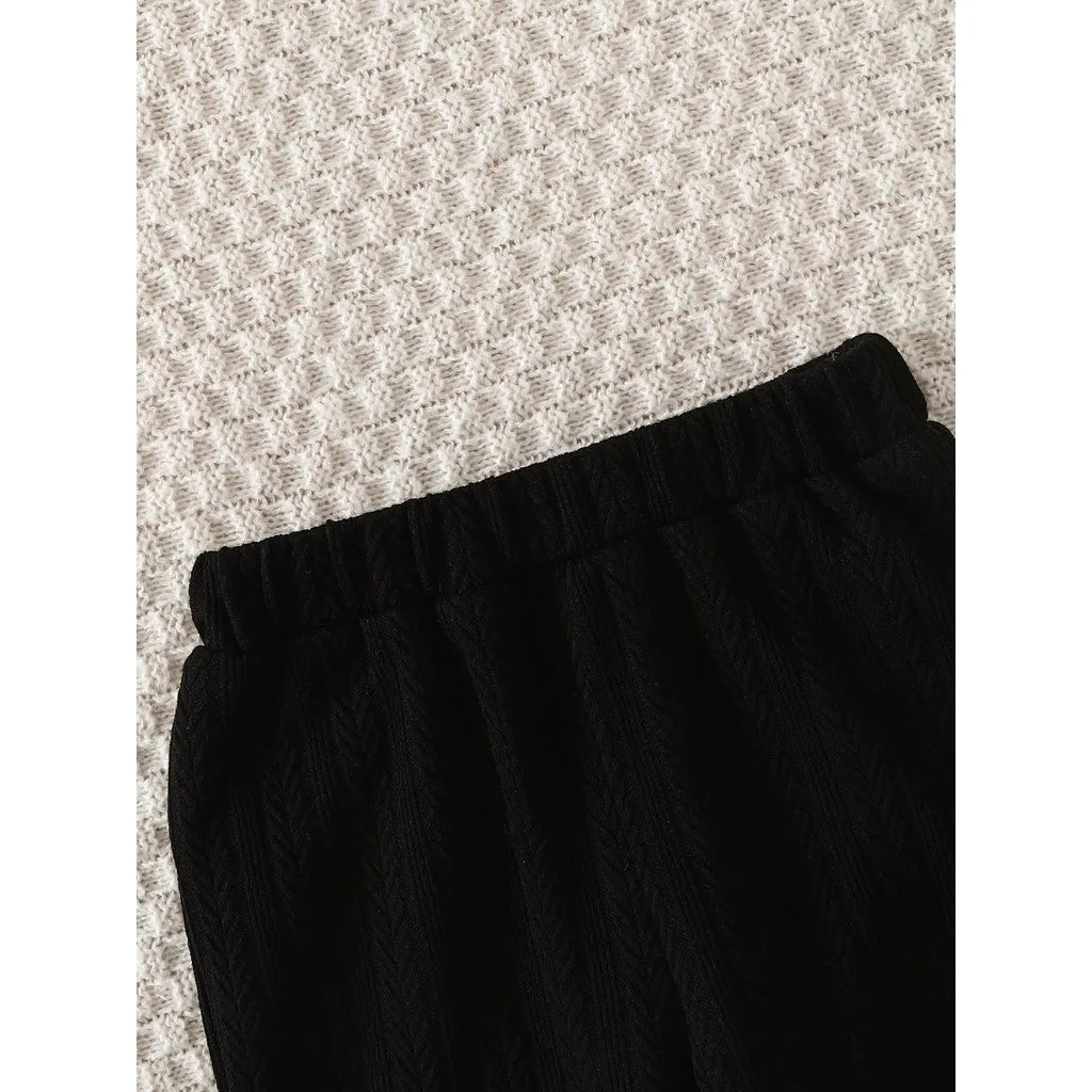 0-3 Years Baby&Kids Boy Clothing Set Three Color Spliced Top+Pants 2PCS Autumn and Winter Clothes Fashion Toddler Boy Costume