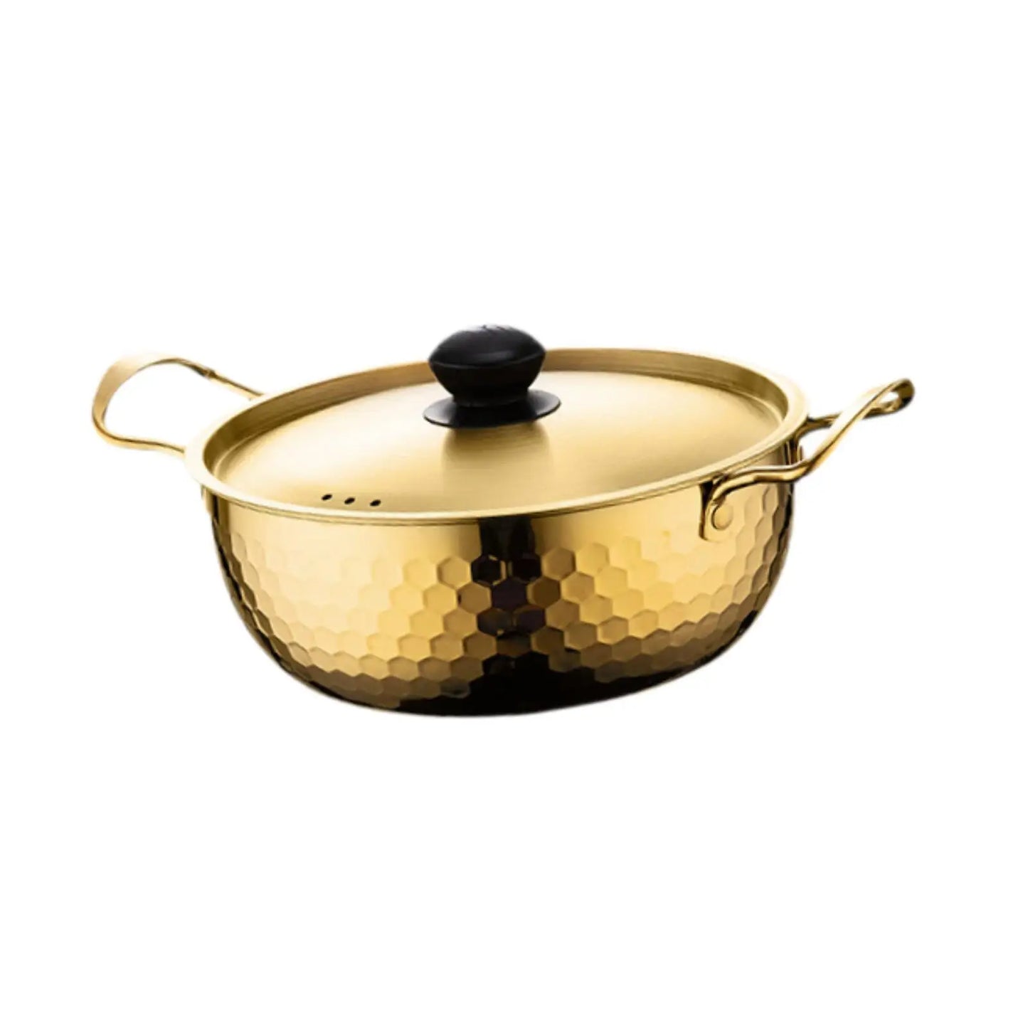 Korean Ramen Cooking Pot Suitable for All Stoves Quick Heating Ramyun Kimchi Cooker for Camping Beach Patio Dinner Parties Curry