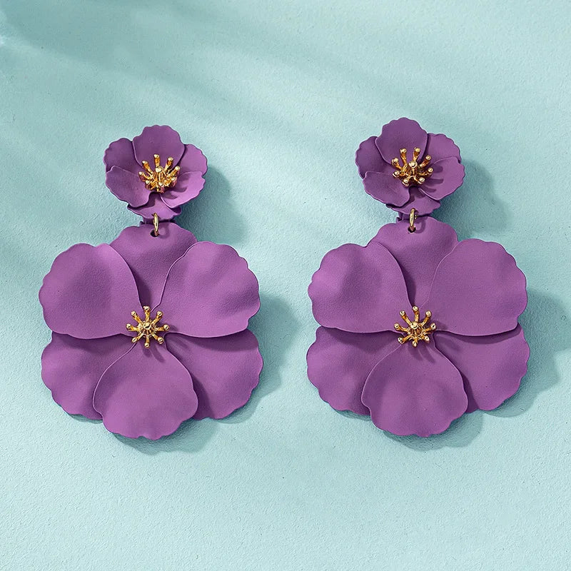 Flower Drop Earrings