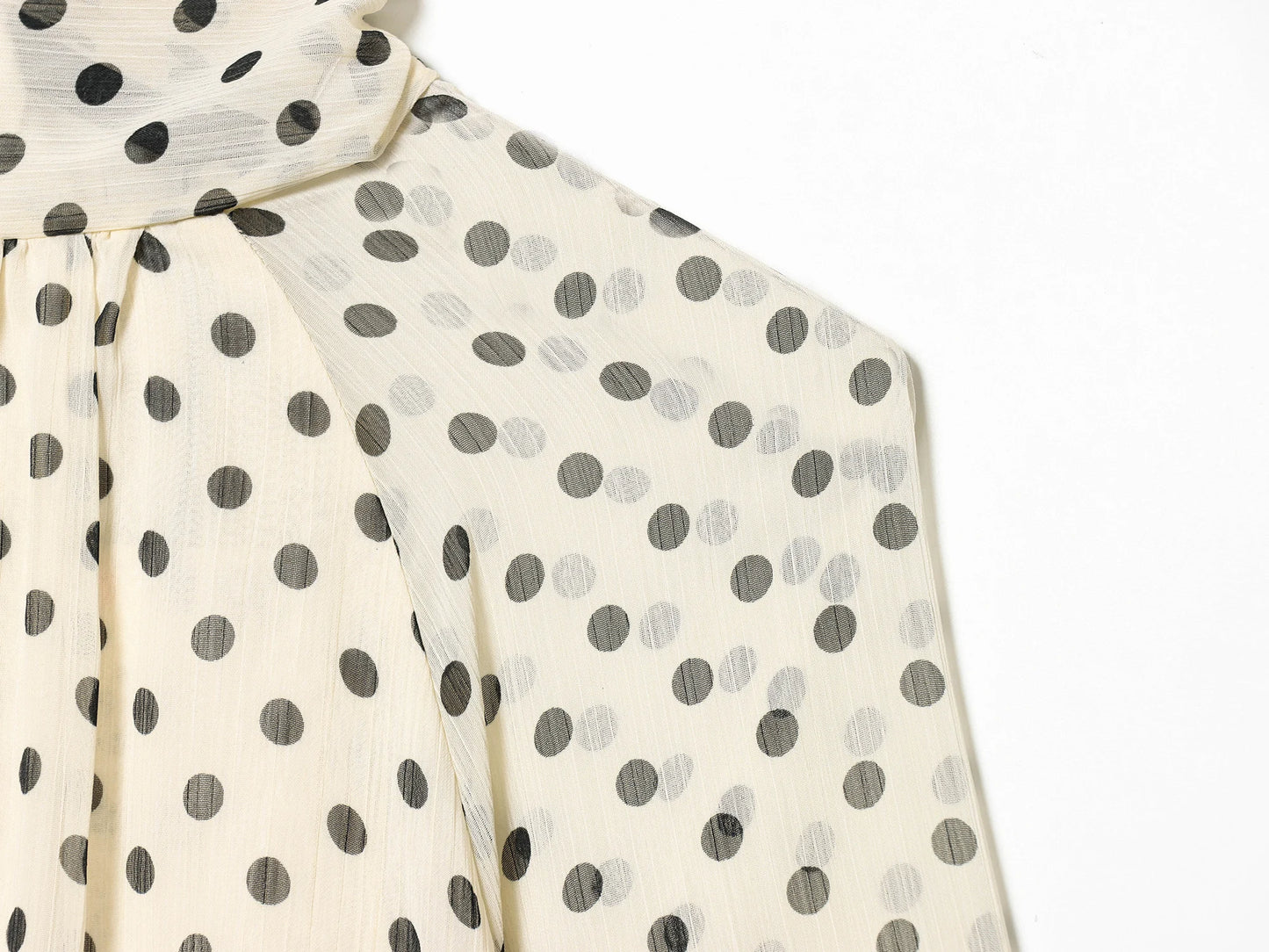 KONDALA Women Trendy Polka Dot Blouse Bow Tie O-Neck Shirt New Fashion 2026 Spring Summer Holiday Party Elegant Mujer Blouse