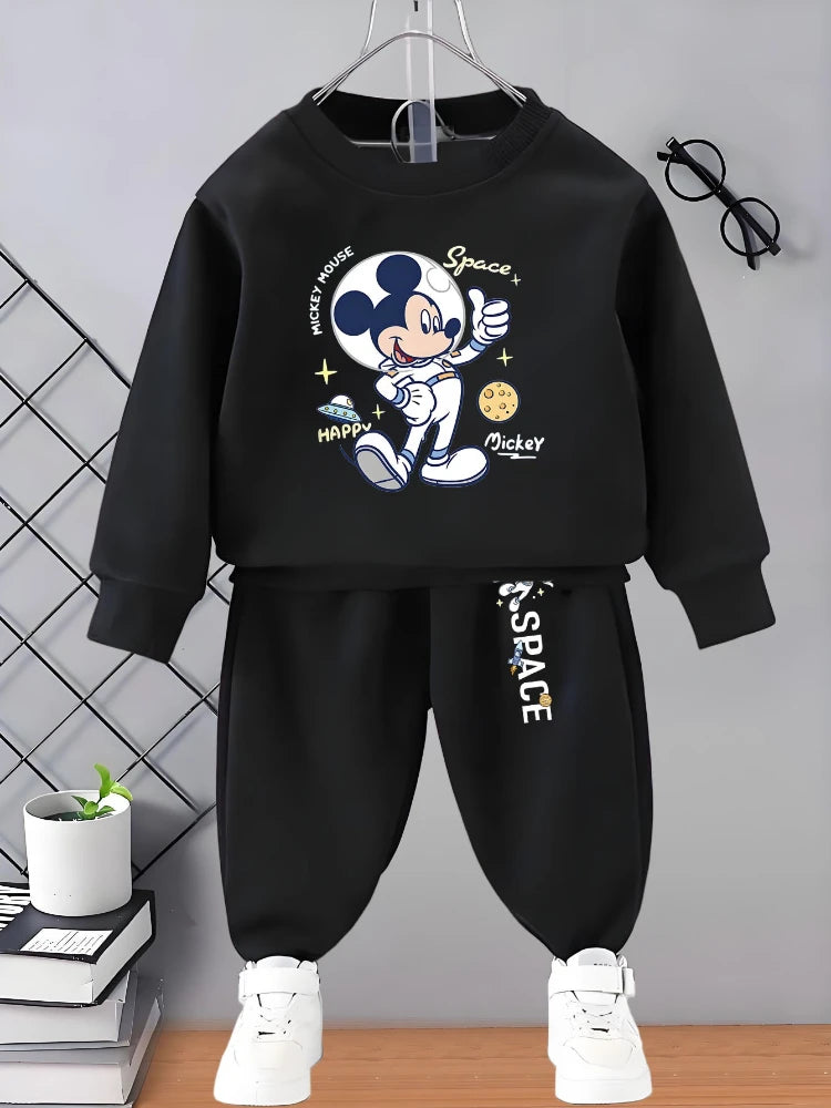 2026 Kids Autumn Casual Sweatshirt Sets for Boys 0-8 Years O Neck Hoodies and Sweatpants 2pcs Sets Children's Cartoon Tracksuit