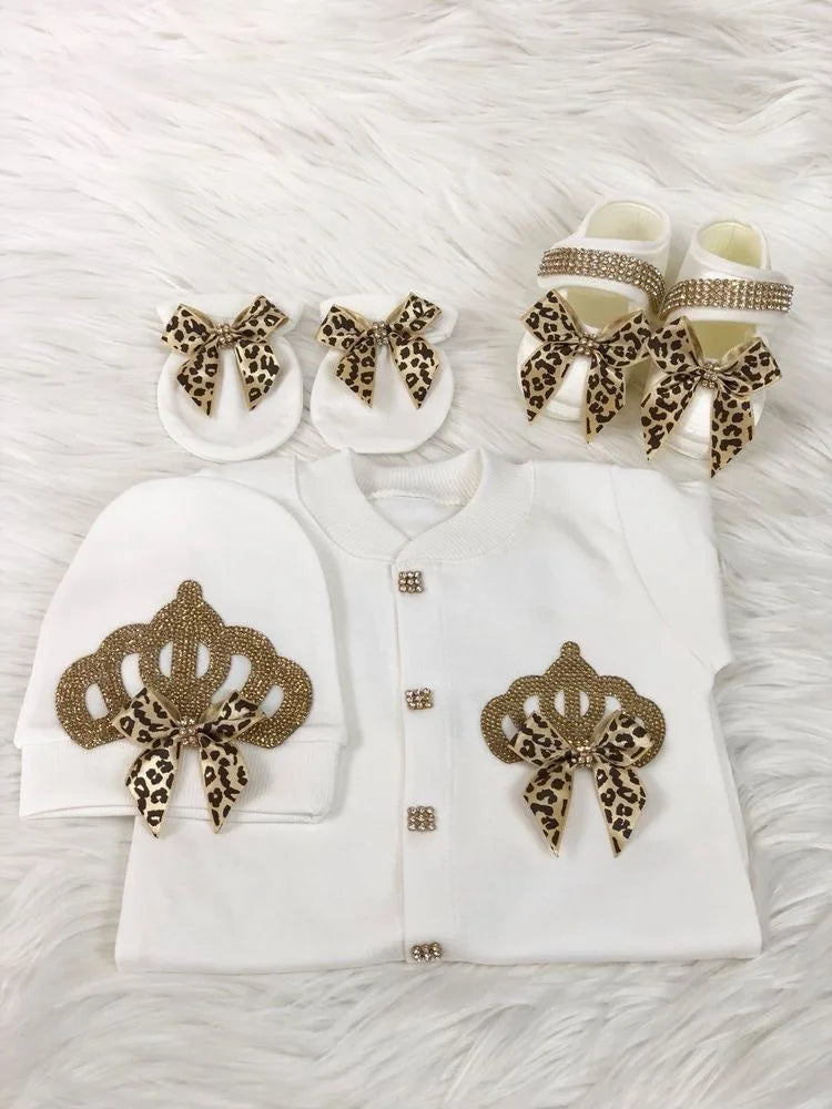 Dollbling Boy Baby Set Clothing Personalized Outfit Custom Baby Clothes Spring Angle Wing Lace Embroidery 4Pcs Layette