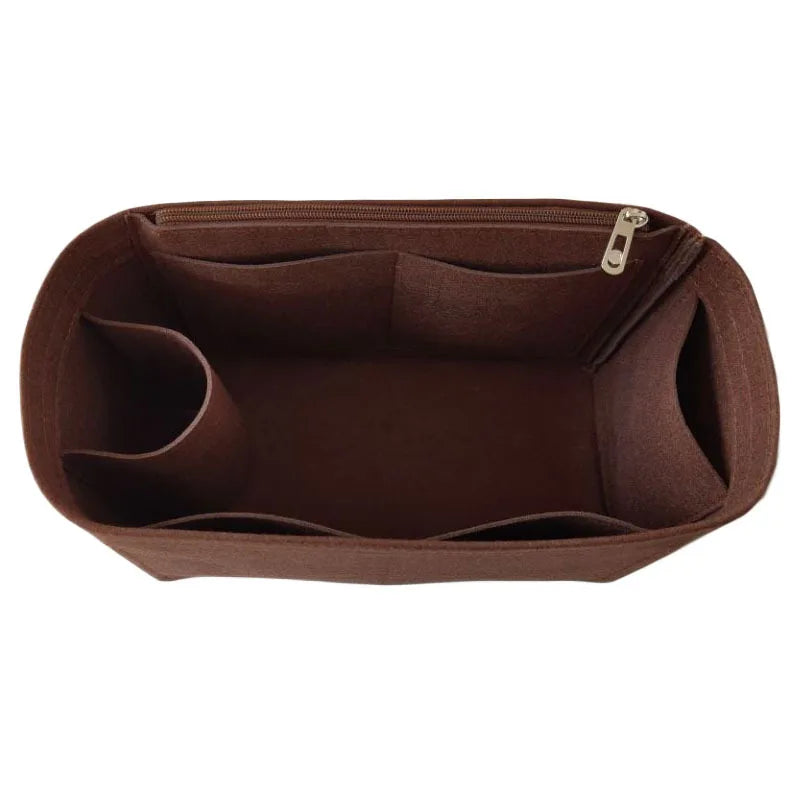 Organisateur de Sac Felt Purse Insert Organizer for Luxury Handbag Speedy 25 30 35 Makeup Bag Shaper Liner Travel Inner Pouch