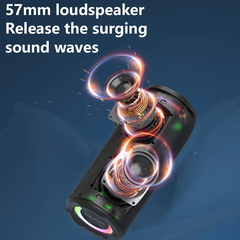 ZEALOT S51 Pro 40W Wireless Speakers, Outdoor Portable Subwoofer Speaker, Waterproof IPX 6,  Dual Pairing,5200mAh Battery.