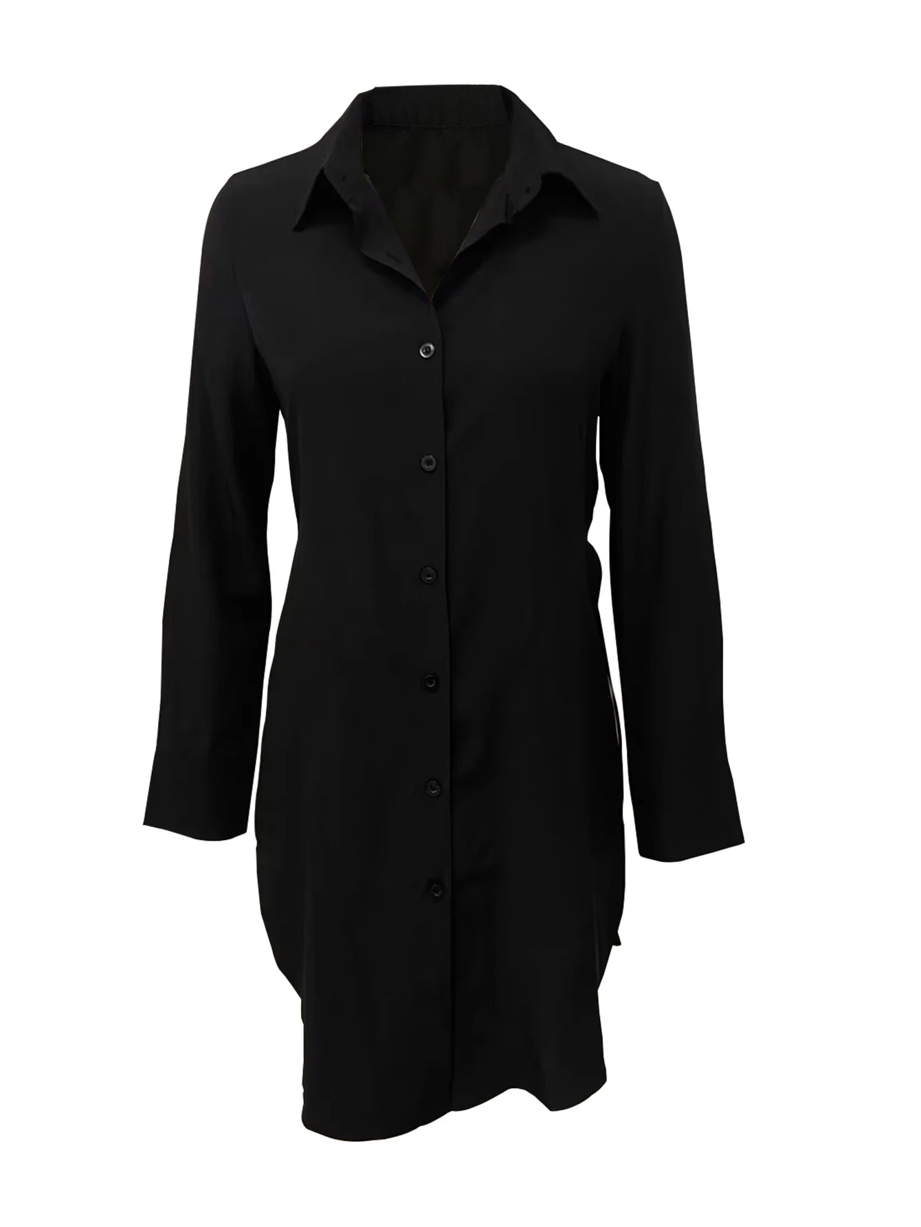 18155European and American women's fashion casual sexy street cute slit shirt