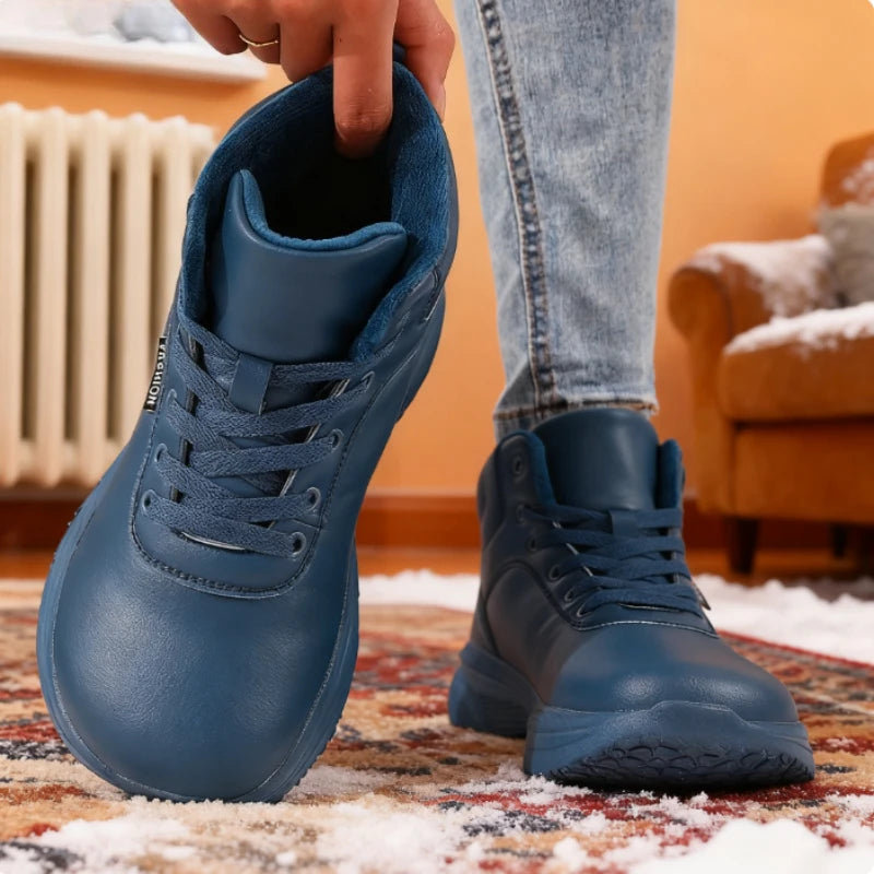 Women's Wide Toe Barefoot Snow Boots Waterproof Minimalist Comfort Sneakers Multi Functional Warm Women's Tennis Shoes 2025 New