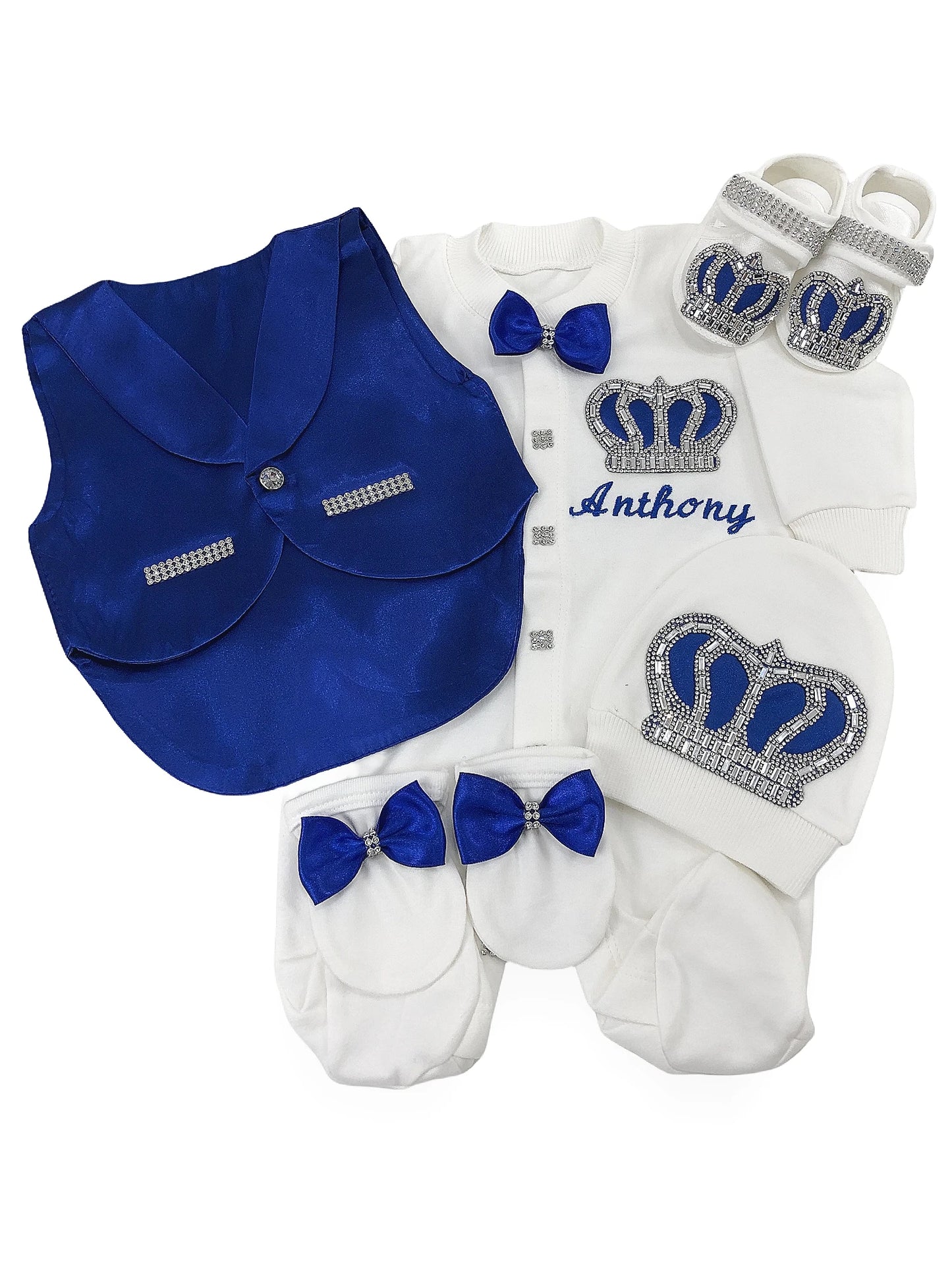 Baby Boy Formal Wedding Suit Toddler 0-1y Outfit Kids Vest Blazer Gentleman Clothes Long Sleeve Layette Outfit