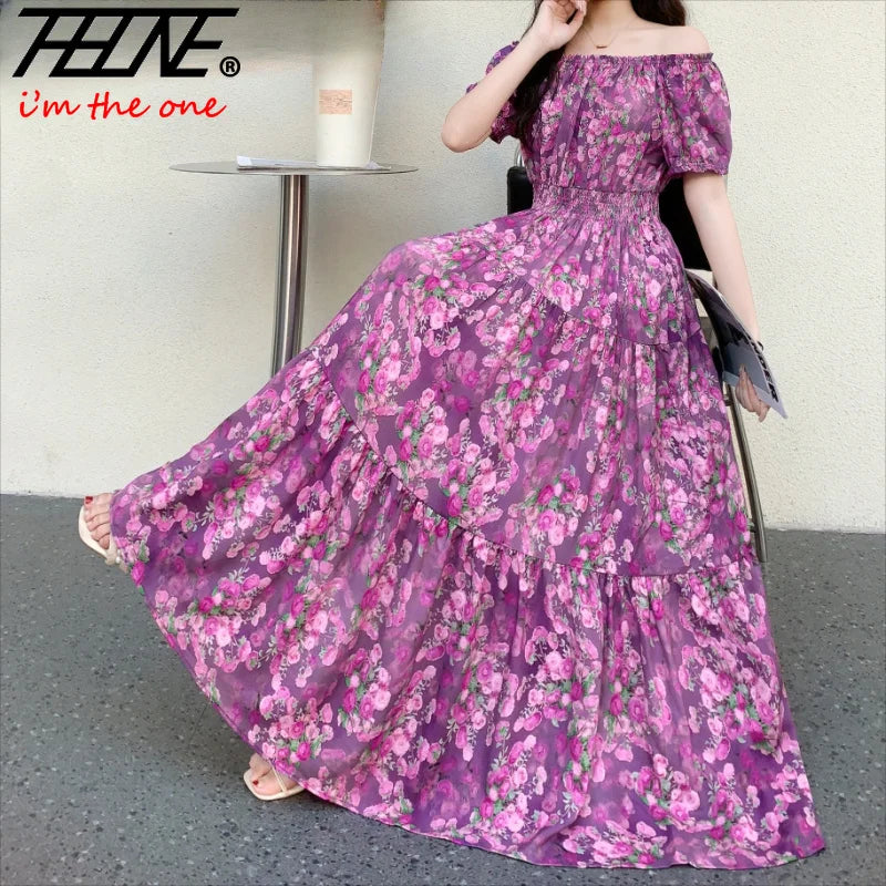New Summer Indian Dress Women 2026 Clothes Vestidos Para Mujer Boho Long Vintage Sexy Korean Fashion Casual Bohemian Floral Robe