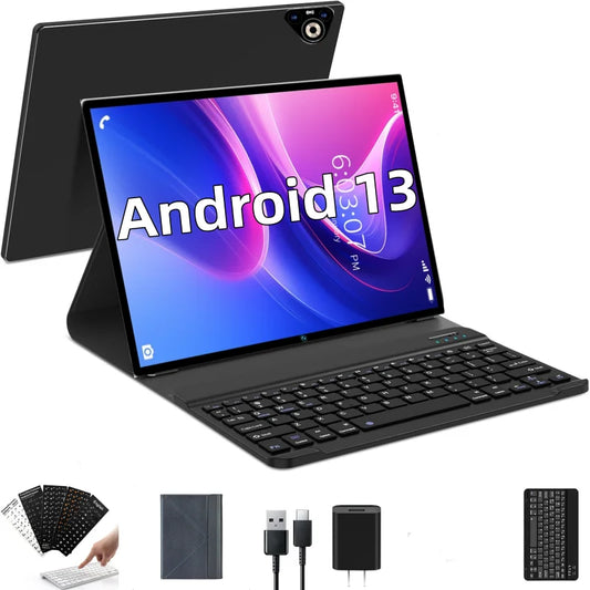 2025 Latest Tablets  10.1 Inch P70 Android 13 SIM Card Phone Call Type-C 3GB RAM+32GB ROM MTK6750 CPU Powerful Octa-Core WIFI