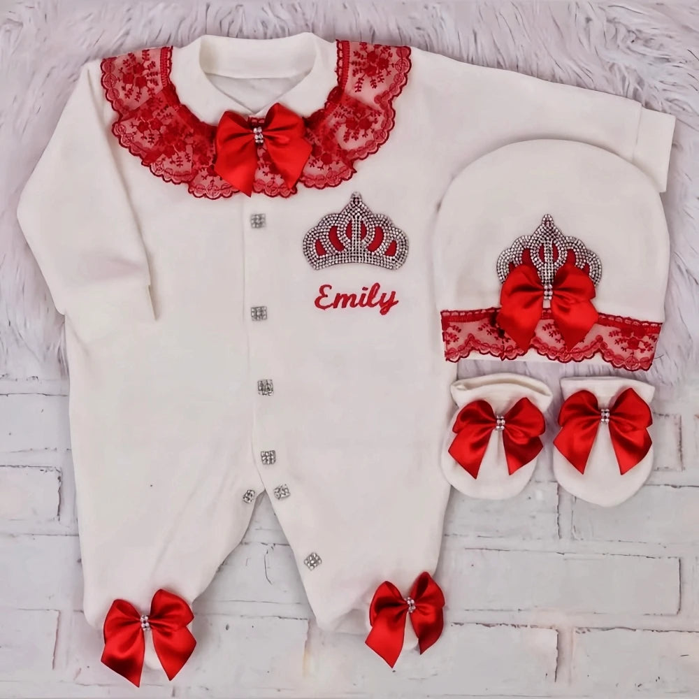 Dollbling Pearly Crown Onederful Boho Nursery Birthday Girl Mauve Dusty Pink Outfit French Lace Bodysuit Cake Smash Shirt Set