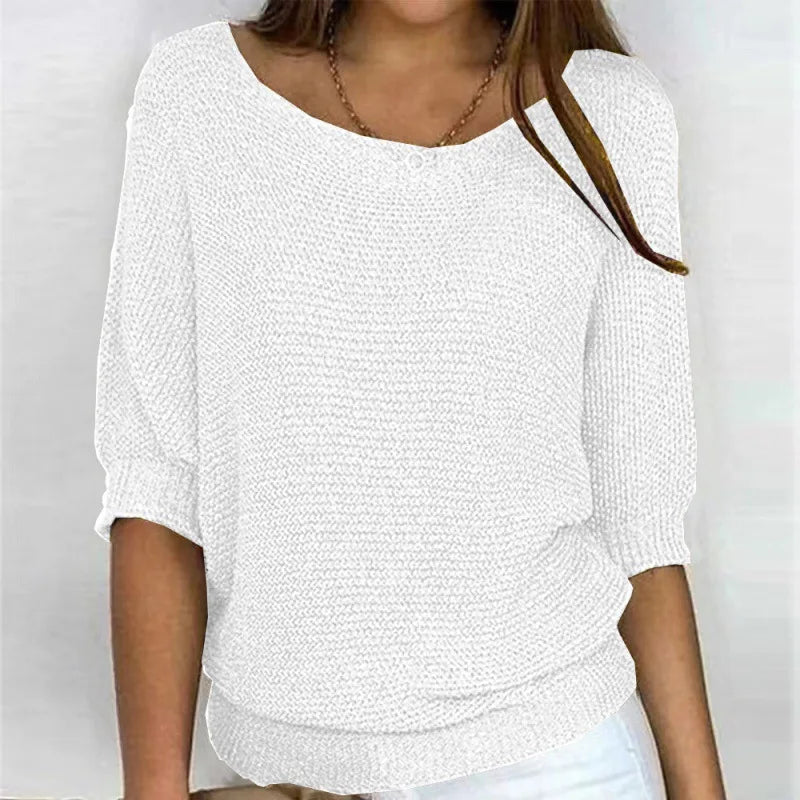 Women Sweater O-neck Autumn Basic Pullover Pulls Jumpers Korean Long-sleeved Solid Knitwear Bottoming Air-conditioned Shirt