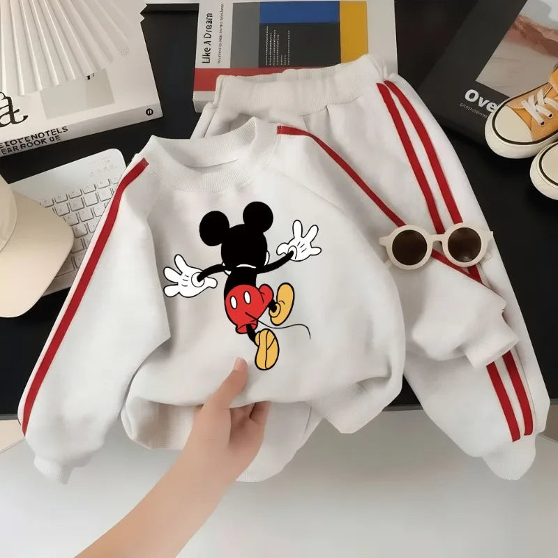 Boys Long Sleeve O Neck Printed Hoodies and Long Pants Two Piece Sets Kids Casual Tracksuit Children's Sweatshirt Set Autumn New