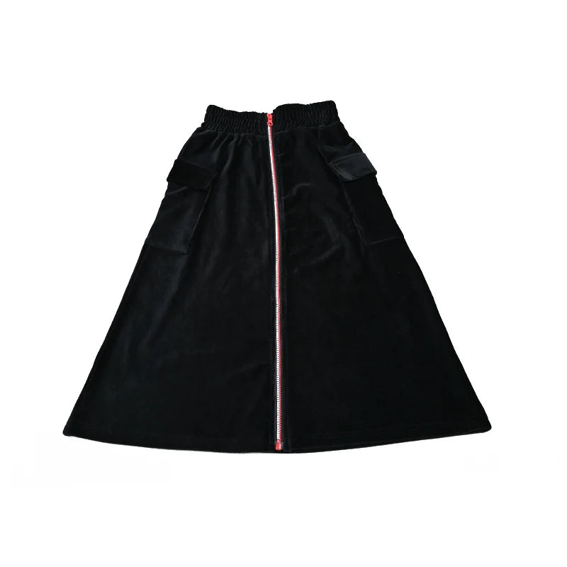 Children clothing autumn winter girls dress baby boy shirt set family matching clothes maxi skirt with pocket kids family set