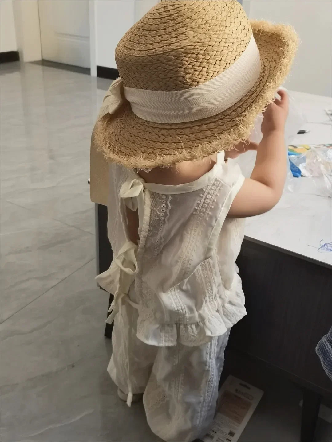 Girl's Princess Style Set Fashionable New Girl Baby Summer Dress Set Trendy Children's Summer Fashion Beach Set