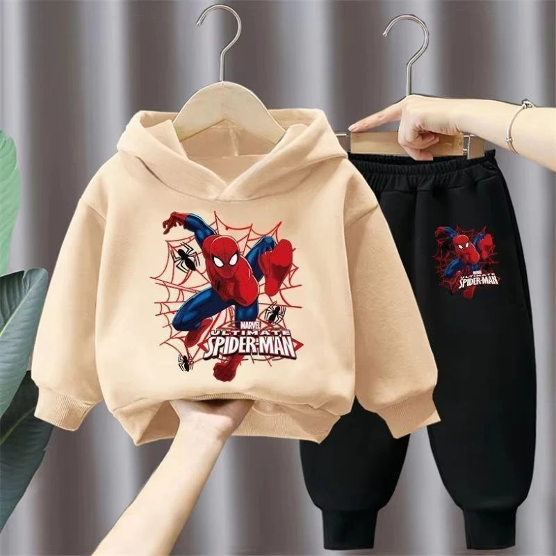 Spring Autumn Children's Clothing Sets Boys Cartoon Sweatshirts and Sweatpants 2pcs Sets Kids Hoodied Sport Pullover Tracksuits